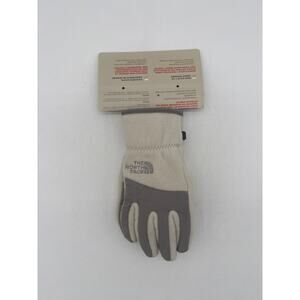 Youth North Face E Tip Gloves Size Small White Gray NWT